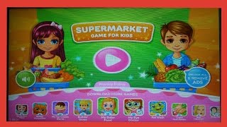 ✪ИГРЫ НА ПЛАНШЕТЕ Supermarket Супермаркет Играем в магазин, мультик для детей.