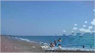 Футажи Море Волны Пляж Небо Фон для видеомонтажа