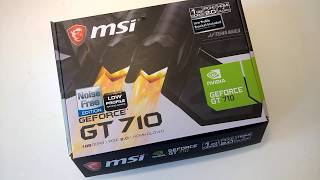 MSI GeForce GT 710 1GD3H Low Profile, unboxing