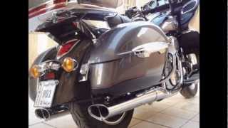 2012 kawasaki Vulcan vn1700  Voyager replacement stock exhaust with after market cobra brand