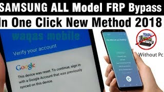 Samsung j5 6 j510f frp bypass Without Pc 2018 | Samsung Google Account Verification by waqas mobile