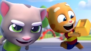 Говорящий Кот Том ЗА ЗОЛОТОМ Мультик игра детям. ДЖИНДЖЕР Игровой мультфильм Новое видео на русском