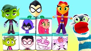 Unboxing Teen Titans Go Boxes with Robin Starfire & Raven Surprises