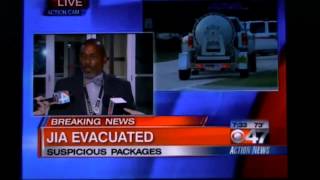Jacksonville Airport Evacuated due to Suspicious Packages/ Эвакуация аэропорта во Флориде видео