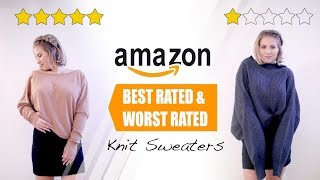 Amazon Knit Sweaters BEST & WORST RATED | Milabu