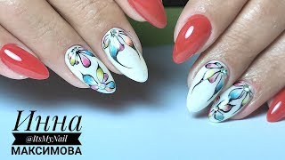 ❤ МАНИКЮР 2018 ❤ Рисуем ЦВЕТЫ на ногтях ❤ Дизайн ногтей гель лаком ❤