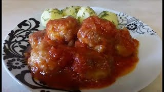 Очень ВКУСНЫЕ рыбные ФРИКАДЕЛЬКИ рецепт Фрикадельки в ТОМАТНОМ соусе Meatballs