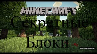 5 Секретных Блоков В Майнкрафте