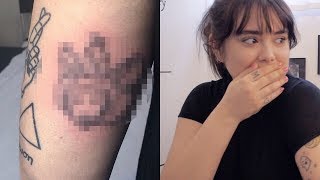 TATUAGGIO AL BUIO: LA MIA MIGLIORE AMICA SCEGLIE IL MIO NUOVO TATUAGGIO // Muriel