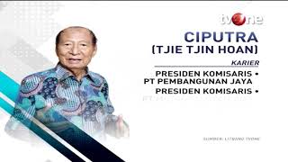 Pengusaha Properti Ciputra Meninggal Dunia