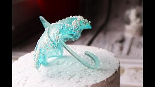 Декор для торта - ЗОНТ из карамели!