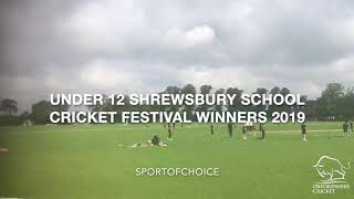 Oxfordshire U12s win Shrewsbury School Cricket Festival 2019