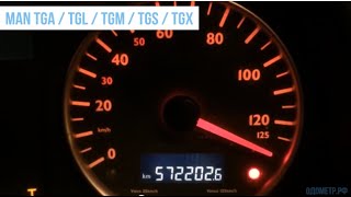 Подмотка МАН спидометра. Моталка спидометра MAN TGA, TGL, TGM, TGS, TGX.