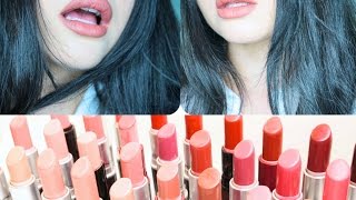 32 MAC LIPSTICKS SWATCHES