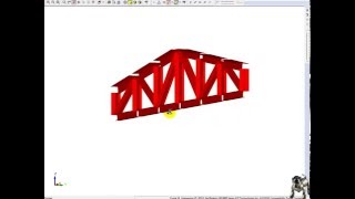 StructureCAD основы, расчет металлической фермы