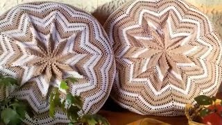 Подушки связанные крючком -Вяжем сами