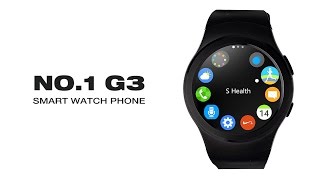 NO.1 G3 Smart Watch Phone Full Circular Dialer SMS Reminder Heart Rate Pedometer