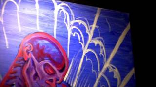 Alex Grey Painting "watch in HD" to really SEE IT  (Art Basel Miami)