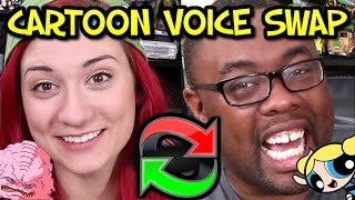 CARTOON VOICE SWAP - Impressions Challenge ft. Brizzy Voices