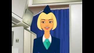 Aeroflot IL-96 видео безопасности / old safety video