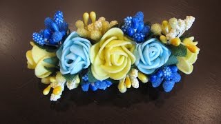 Розы из ФОМа (фоамирана) / Foam Rose Flowers / Kanzashi DIY
