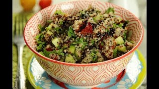 Салата от киноа с рукула