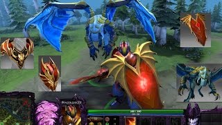 Dota 2 Dragon Knight Mix Set Crest of the Wyrm Lords/Kindred of the Iron Dragon/Legacy Eldwurm Crest