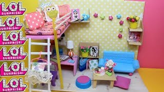 #куклылол Конкурс КУКЛЫ LOL SURPRISE. Комната для кукол ЛОЛ своими руками.