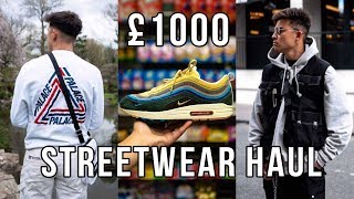 £1000 Streetwear Clothing Haul | Sean Wotherspoons, Palace, Burberry