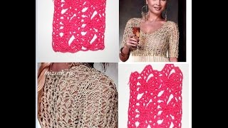 Схема ажурного узора. Оpenwork pattern crochet