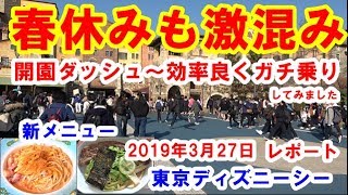 2019年3月27日【東京ディズニーシー】春休みも激込みレポート